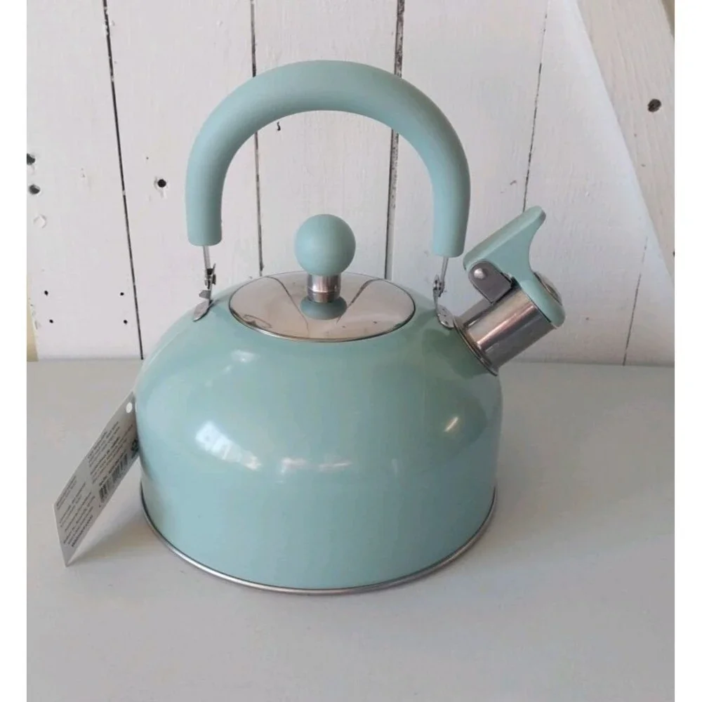 NEW Classic Stainless Steel Whistling Tea Kettle Pot 2 Quart Qt. Kitchen Coffee